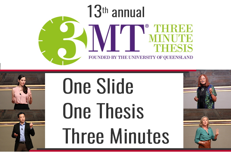 13th Annual Three Minute Thesis (3MT®) Competition save the date