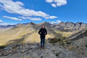 Katie Foster in the Peruvian Andes
