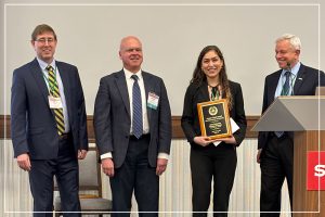 Xena Mansoura receives 2025 CSGS Master's Thesis Award