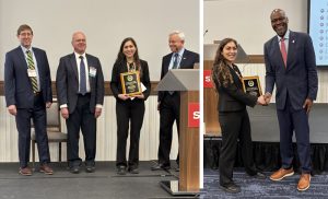 Xena Mansoura receives award at CSGS Conference