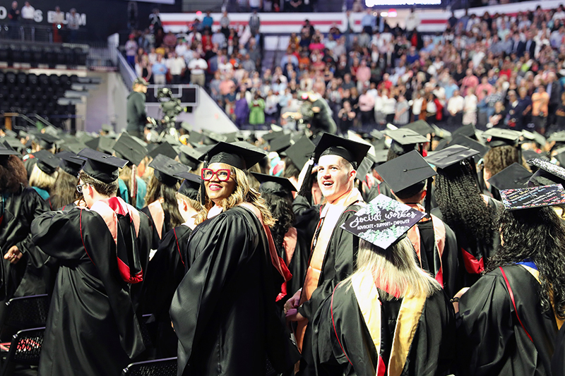 Graduate students at UGA Commencement, Spring 2025